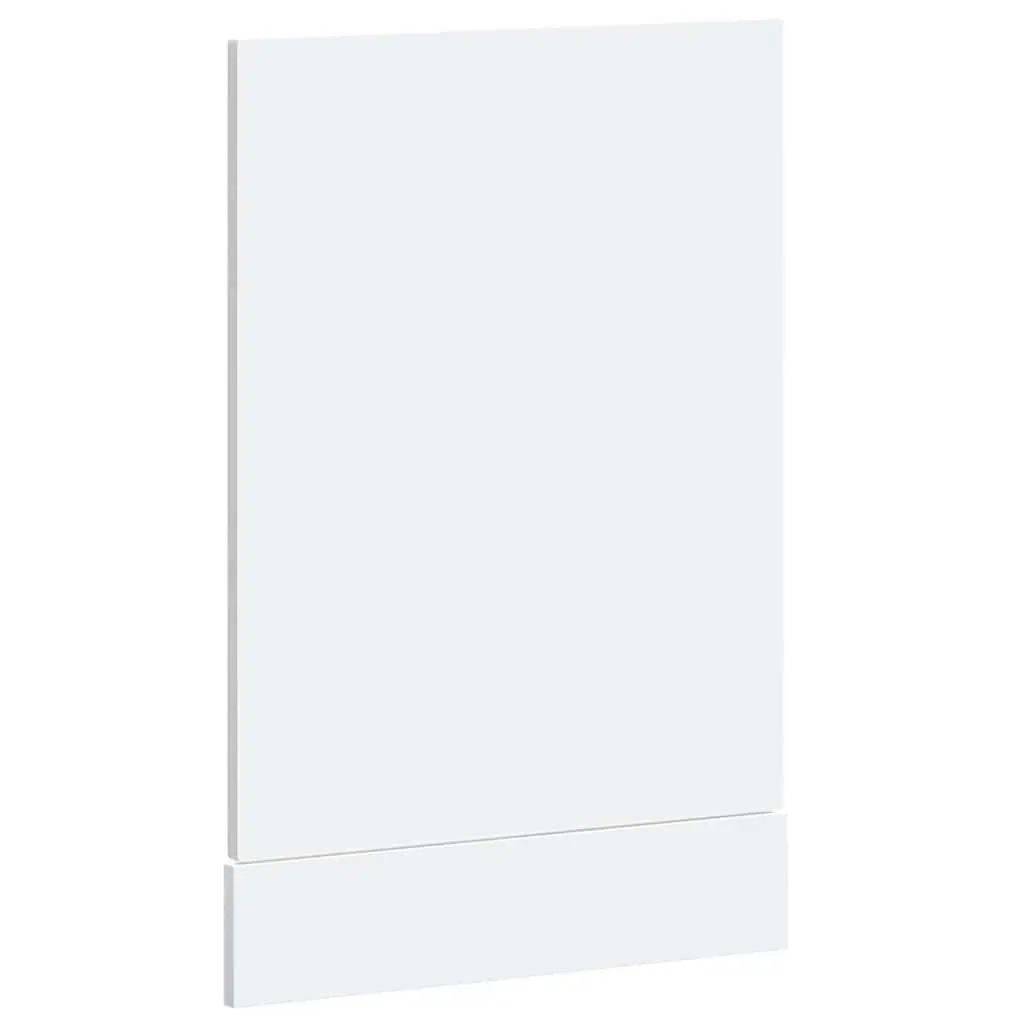 Dishwasher Panel White 45x1.5x57 cm Engineered Wood Kitchen Cabinet Front Cover