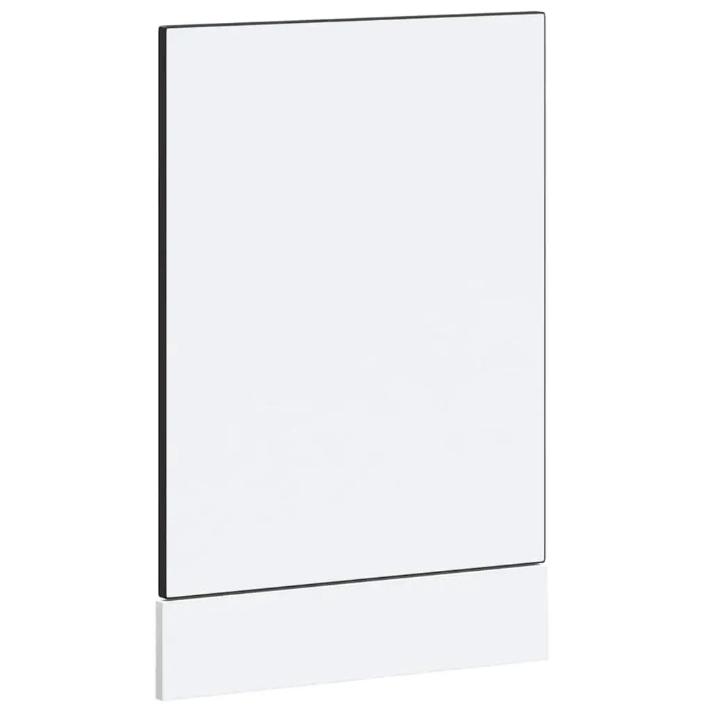 Dishwasher Panel Black 45x1.5x57cm Engineered Wood Smooth Surface Durable Kitchen Appliance Front Cover