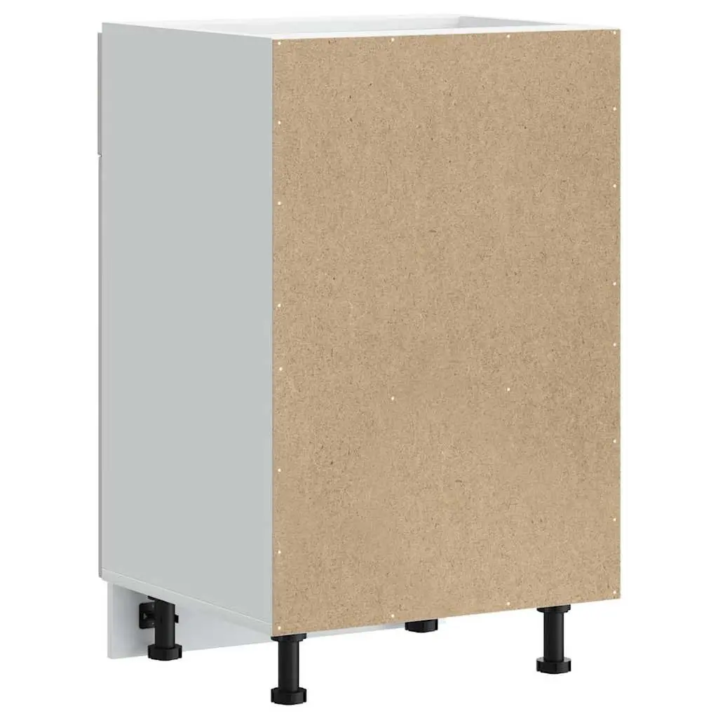 Kitchen Base Cabinet White Engineered Wood Storage Sink Cupboard Furniture
