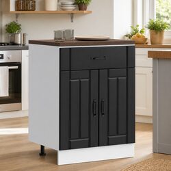 Black Kitchen Storage Cabinet