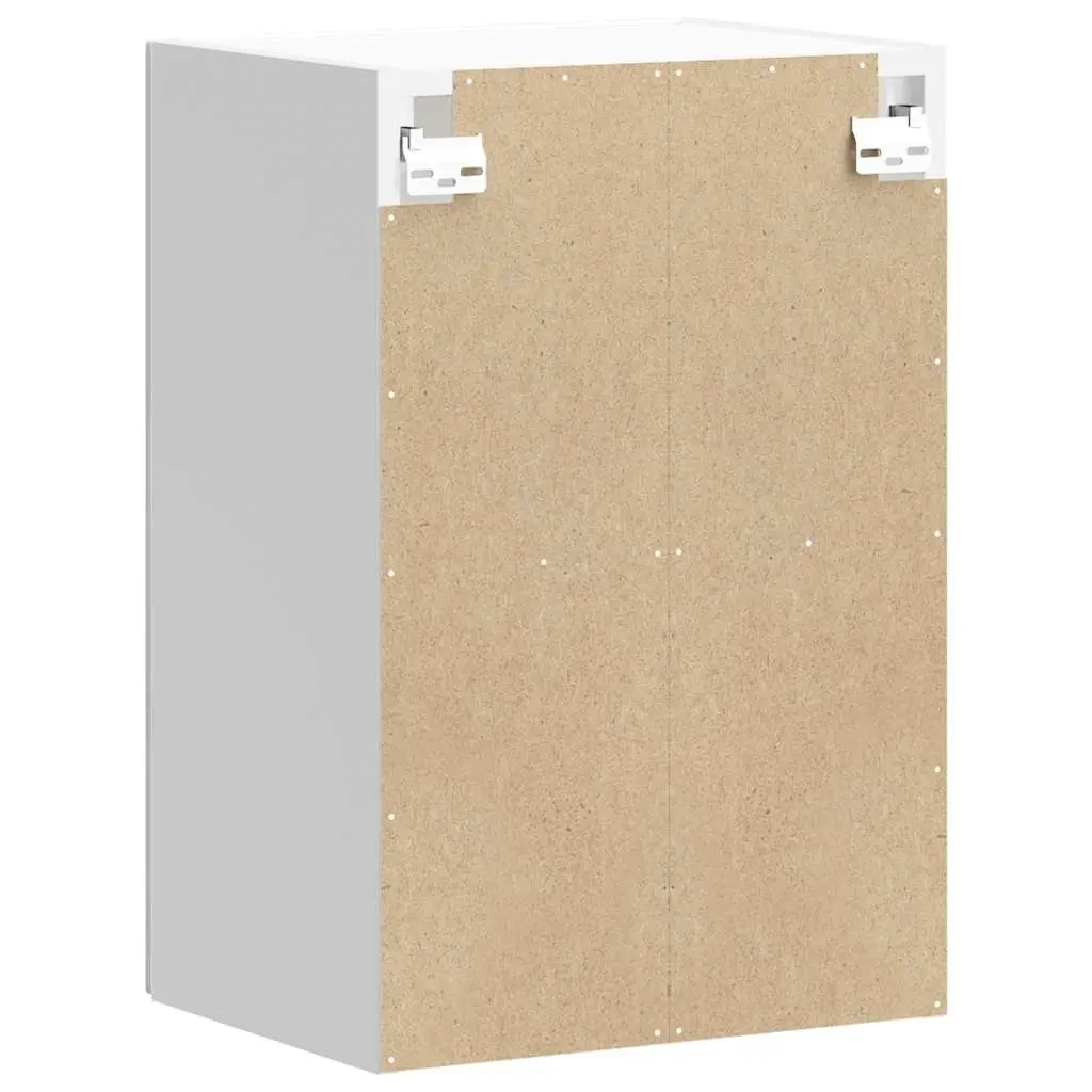 Kitchen Cabinet White Wall-Mounted Glass Door Organiser