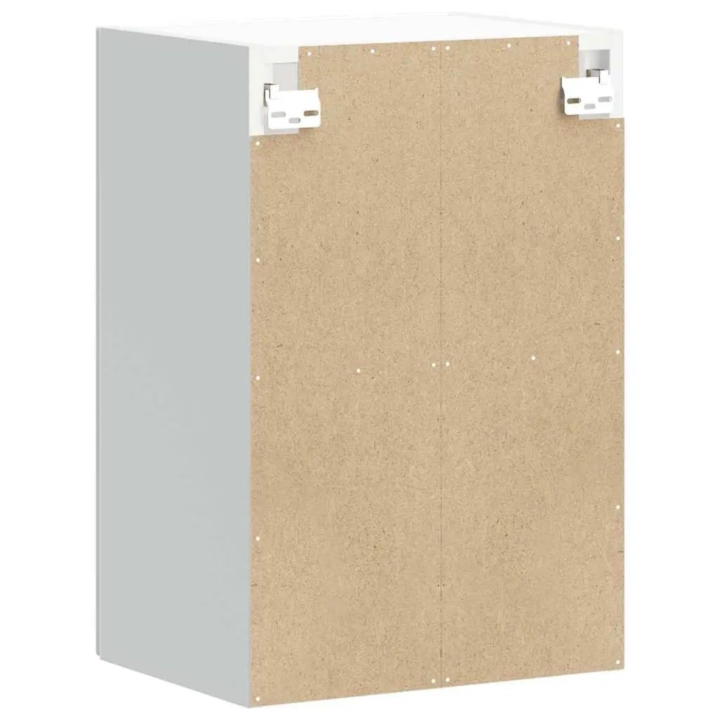 Kitchen Cabinet White High Gloss Wall Mounted Glass Door Storage Unit