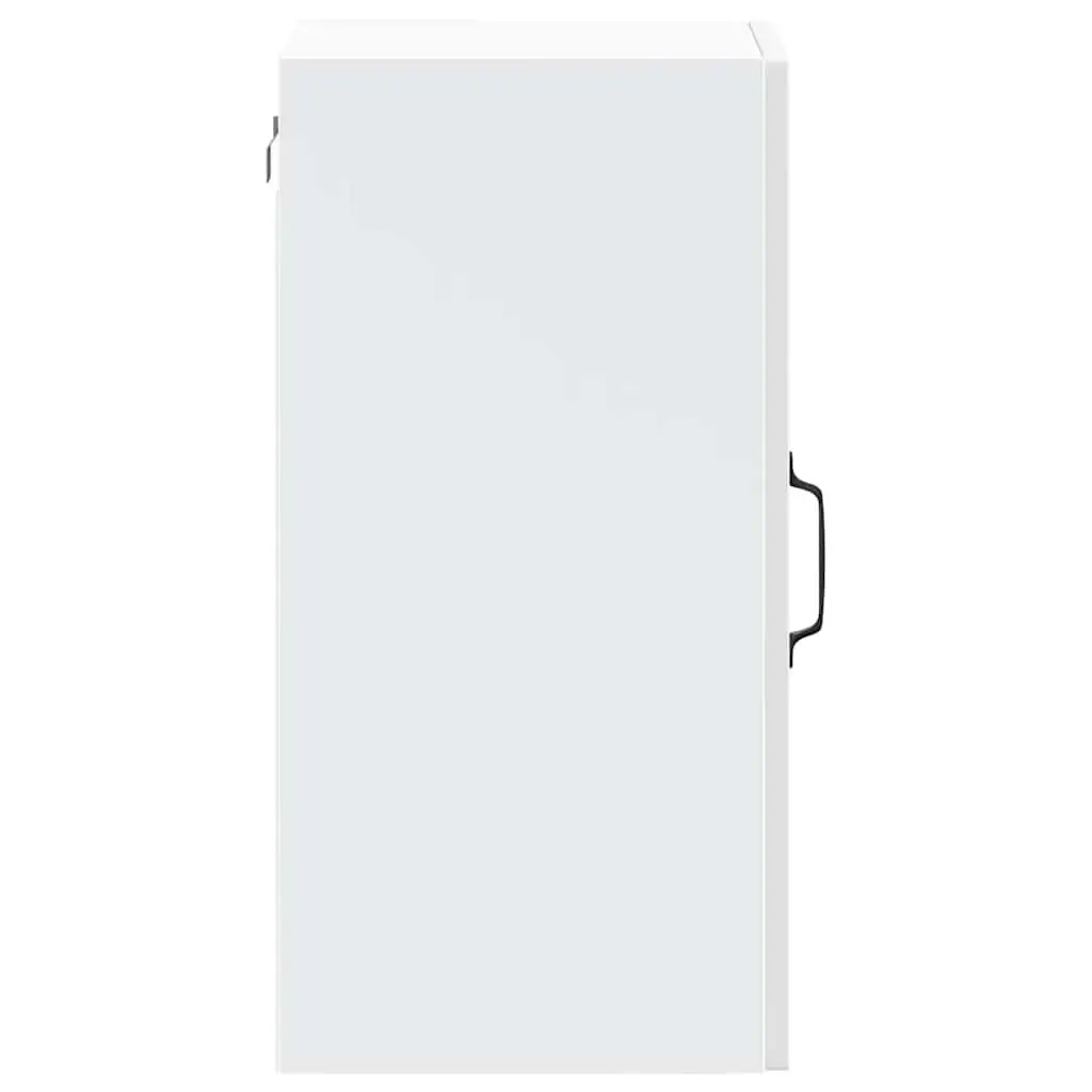 Kitchen Cabinet White High Gloss Wall Mounted Glass Door Storage Unit