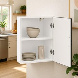 Compact Kitchen Wall Cabinet with Smart Features
