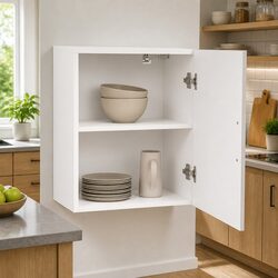 Kitchen Wall Cabinet in High Gloss White
