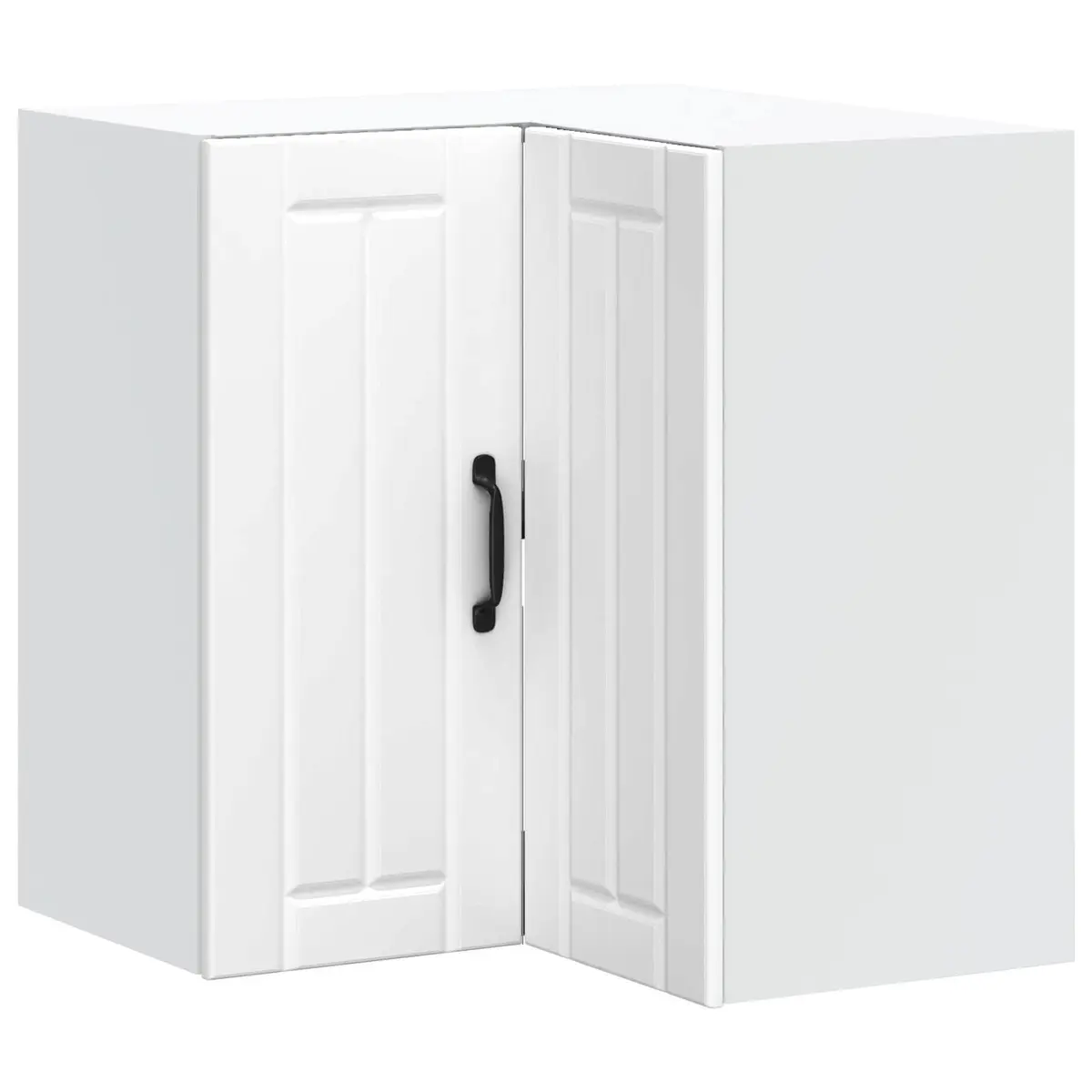 Kitchen Corner Cabinet White Engineered Wood Wall-mounted Storage Organizer