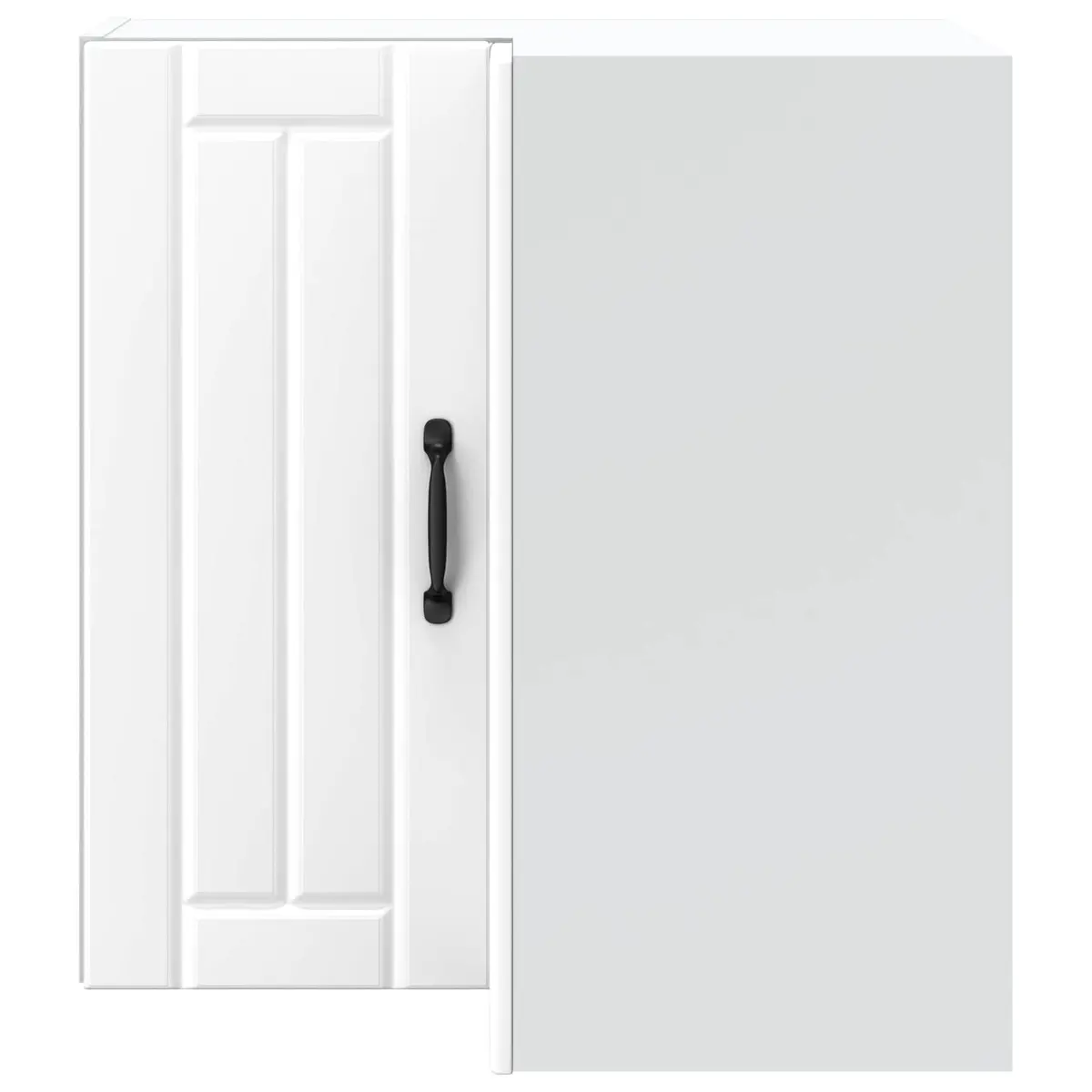 Kitchen Corner Cabinet White Engineered Wood Wall-mounted Storage Organizer