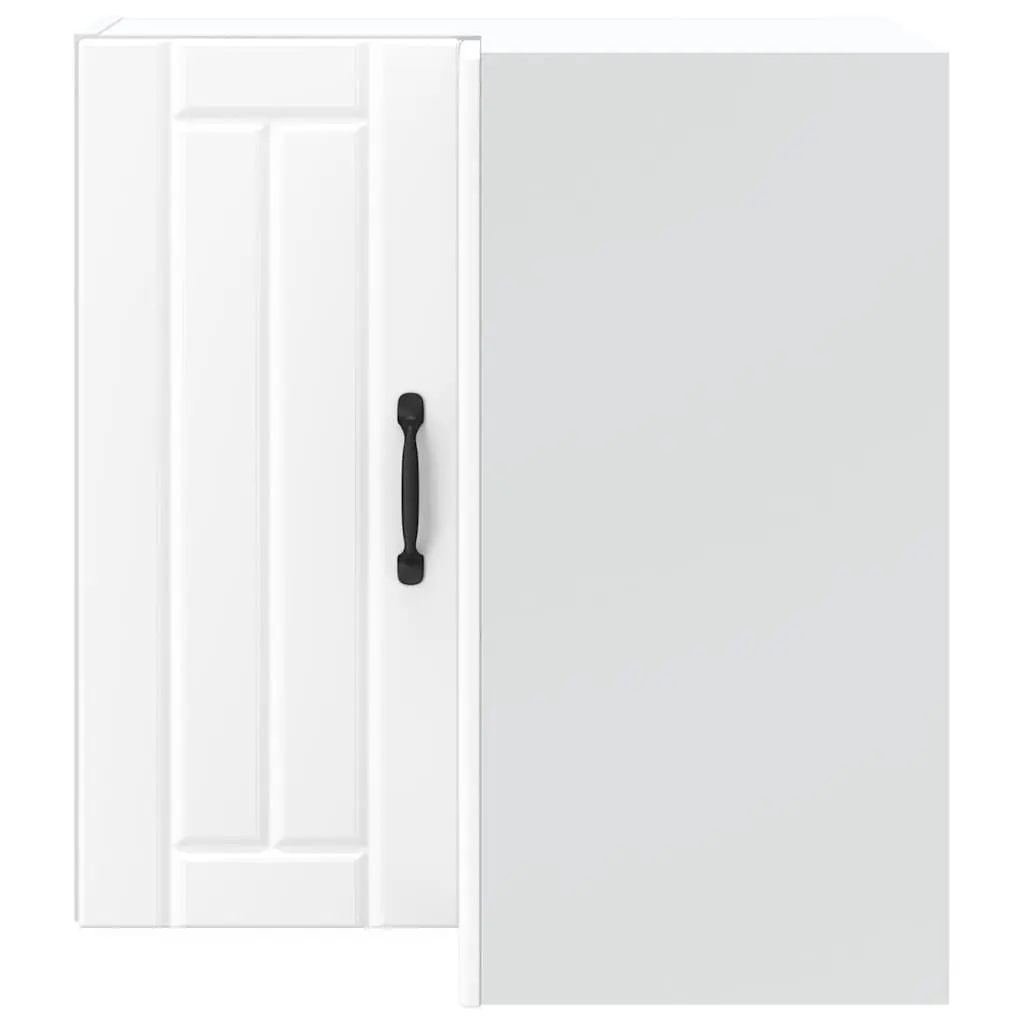 Kitchen Corner Cabinet White Engineered Wood Wall-mounted Storage Organizer