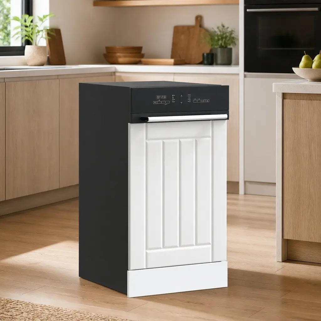 Engineered Wood Dishwasher Cover White Durable Kitchen Cabinet Front Panel