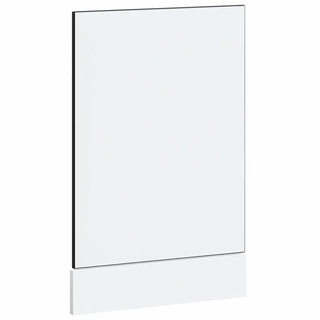 Dishwasher Cover Protection Black Engineered Wood Front Panel for Kitchen Cabinet