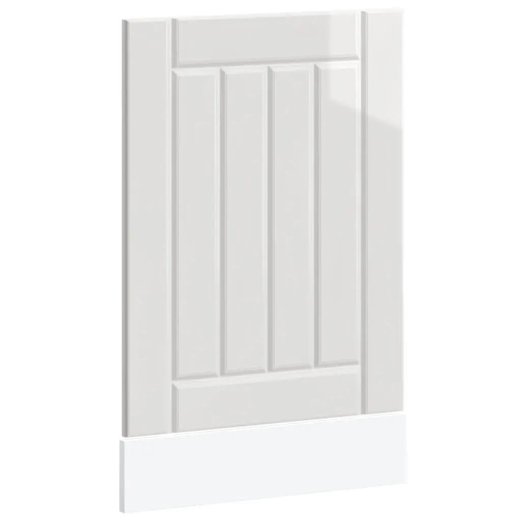Dishwasher Front Cover Engineered Wood White High Gloss Kitchen Panel