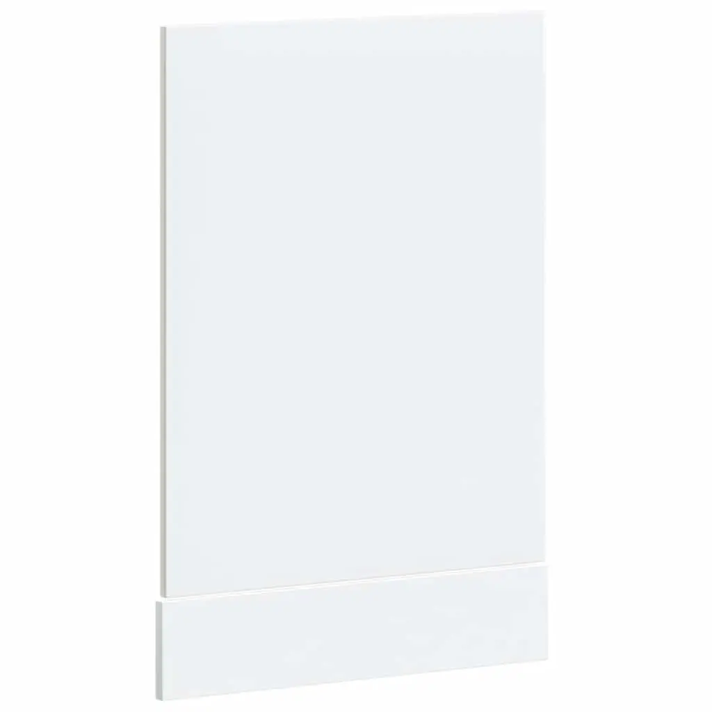 Dishwasher Front Cover Engineered Wood White High Gloss Kitchen Panel