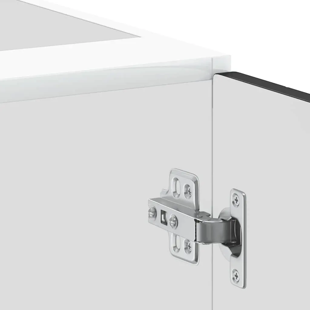 Kitchen Base Cabinet Black Engineered Wood Adjustable Feet