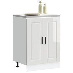 Compact and Functional White Kitchen Base Cabinet