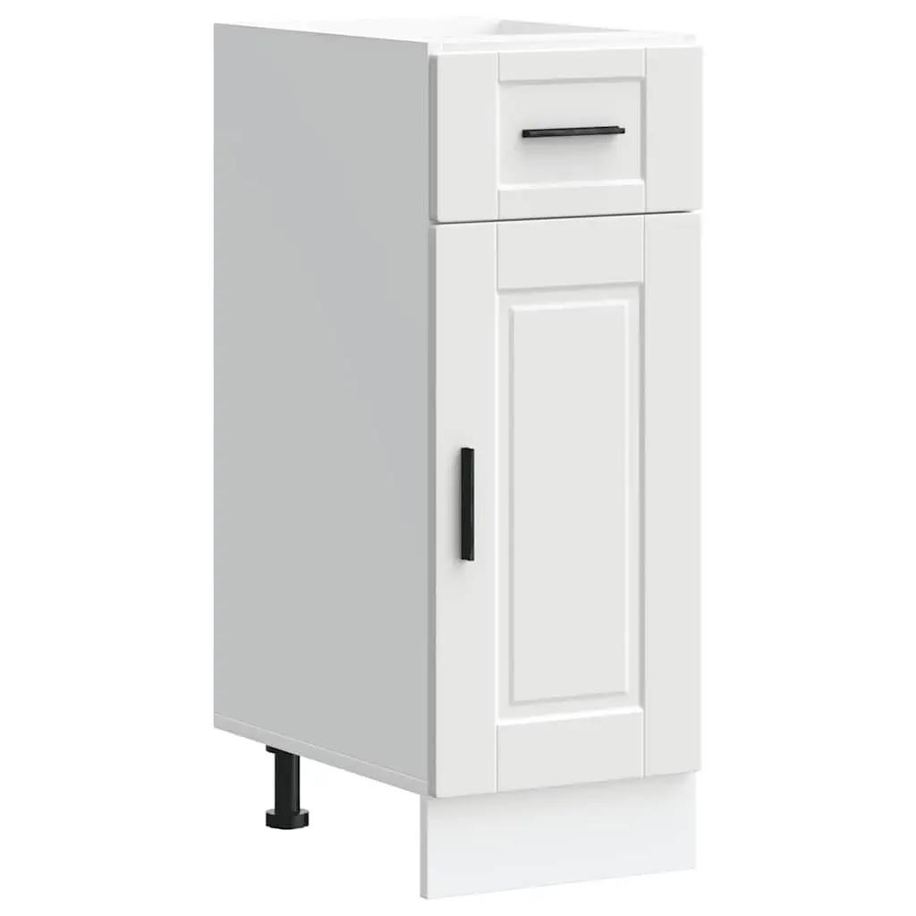Kitchen Cabinet White Engineered Wood Adjustable Feet Storage Cupboard