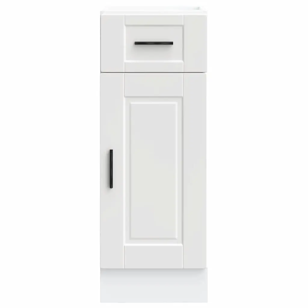 Kitchen Cabinet White Engineered Wood Adjustable Feet Storage Cupboard
