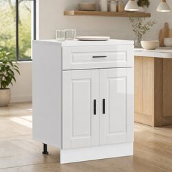 White Kitchen Base Cabinet