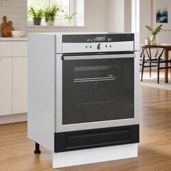 Black Kitchen Storage Unit