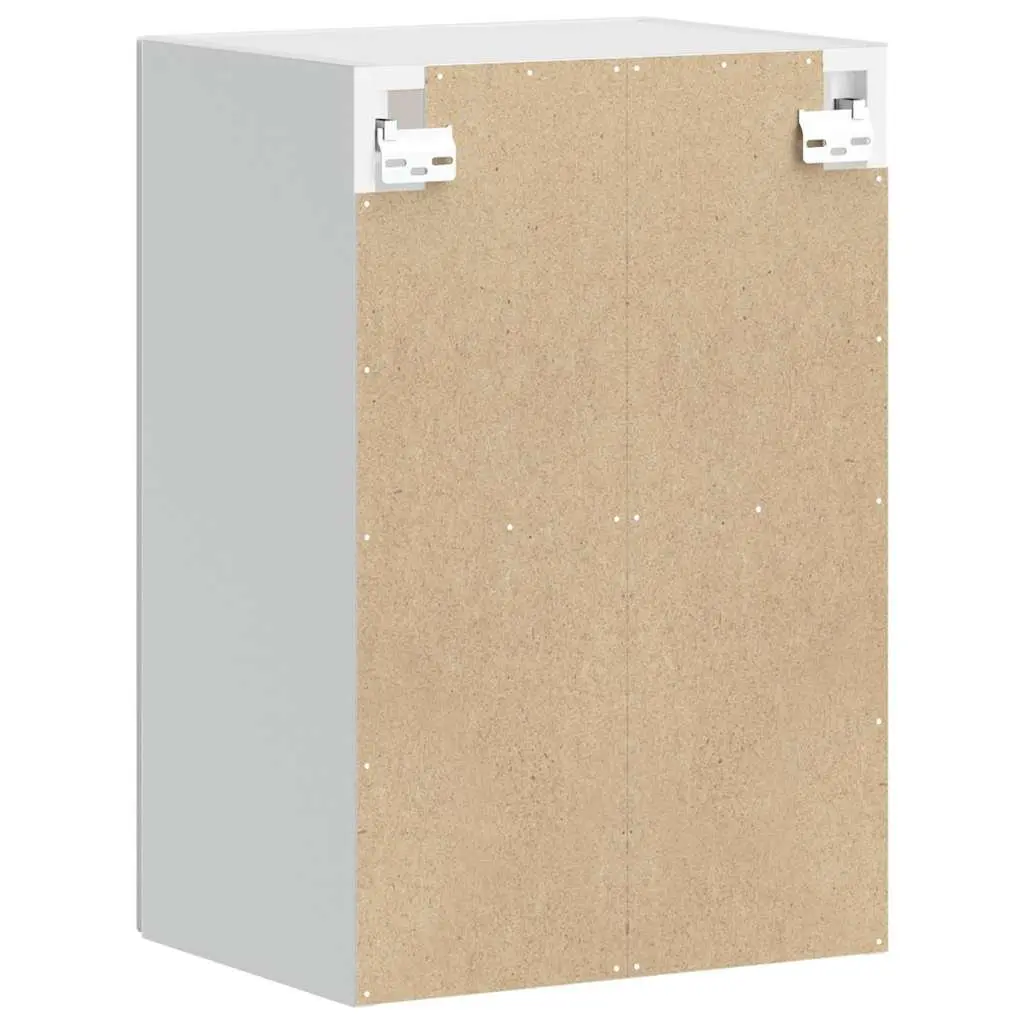 Kitchen Cabinet White Wall-Mounted Glass Door Storage Unit