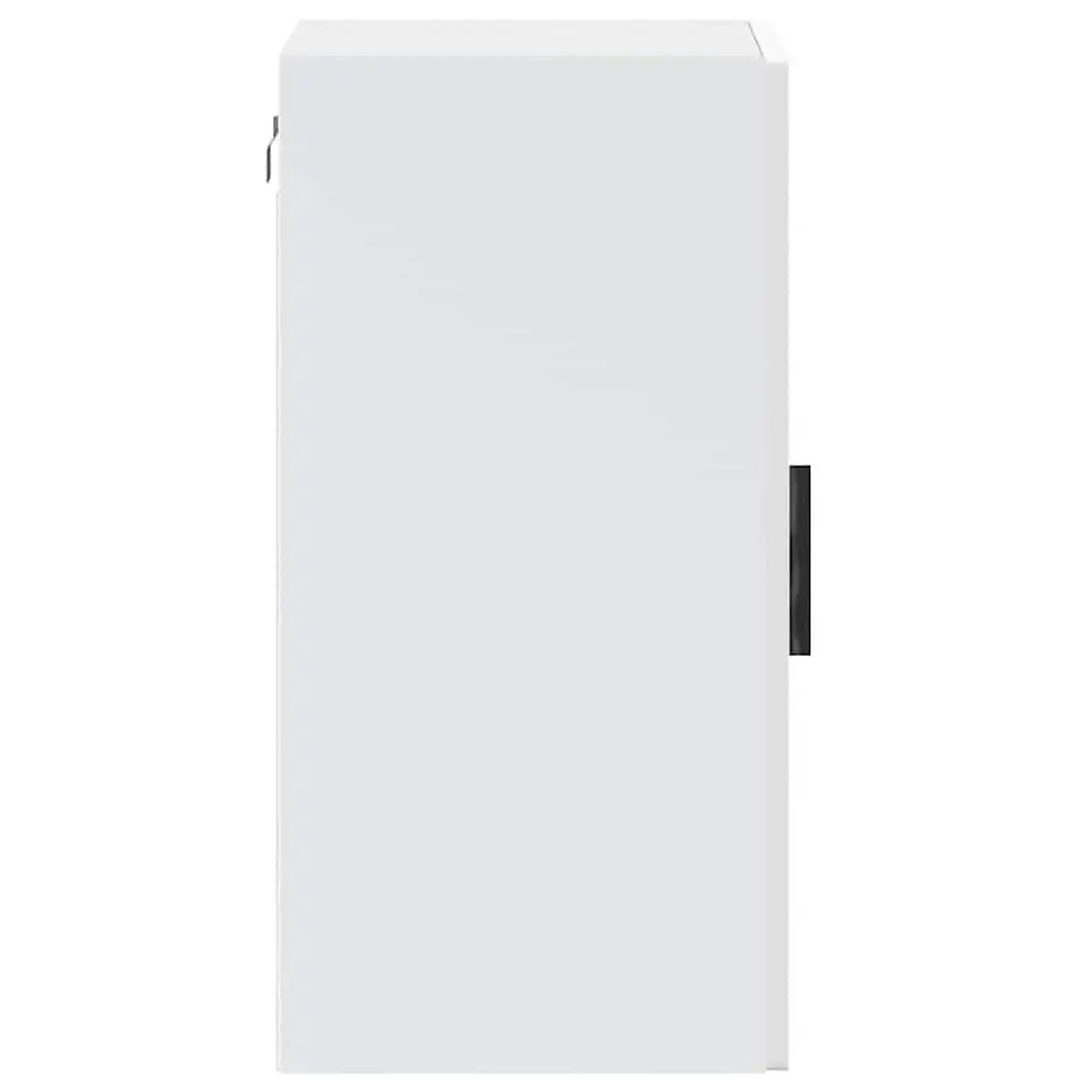 Kitchen Cabinet White Wall-Mounted Glass Door Storage Unit
