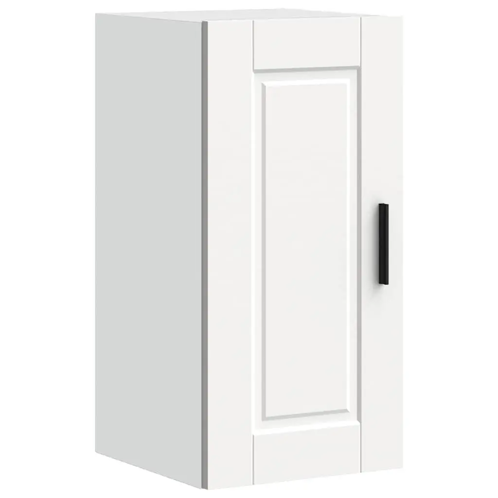 Kitchen Wall Cabinet White Engineered Wood Storage Cupboard Mounted Organizer