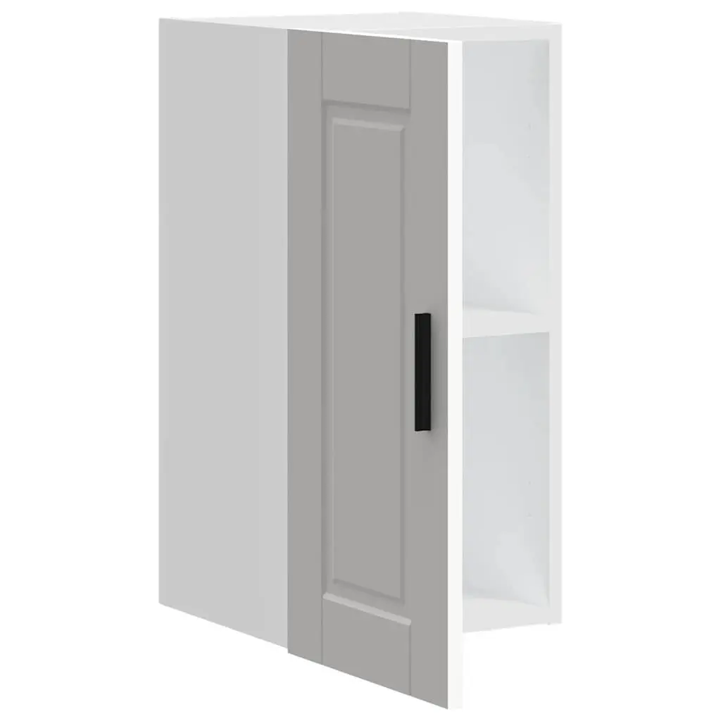 Kitchen Wall Cabinet White Engineered Wood Storage Cupboard Mounted Organizer