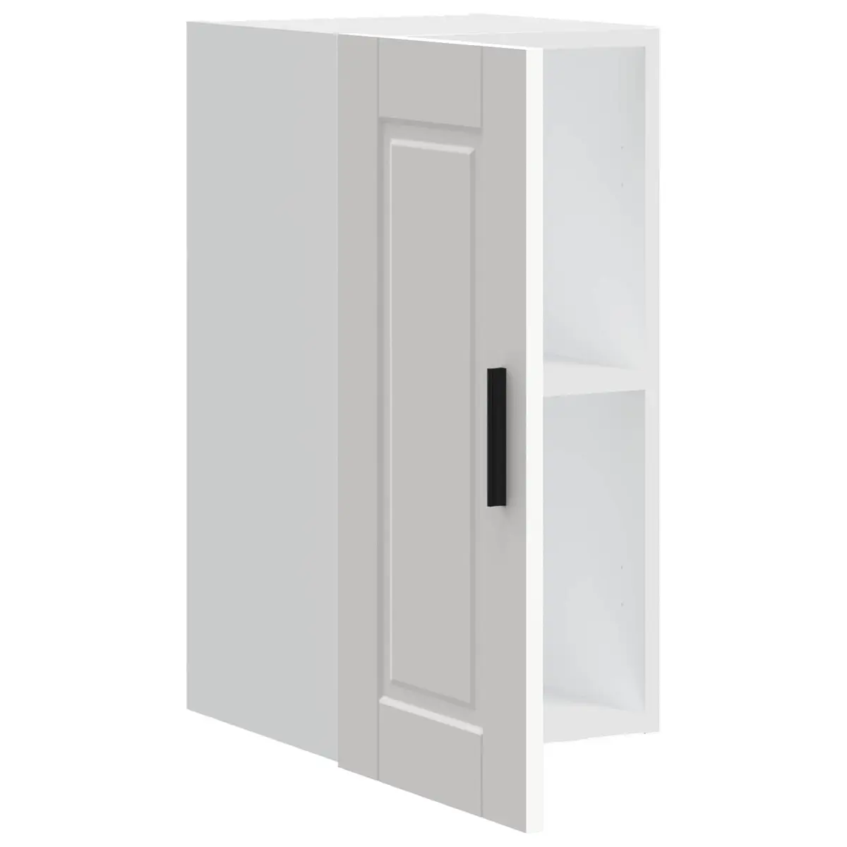 Kitchen Wall Cabinet White Engineered Wood Storage Cupboard Mounted Organizer