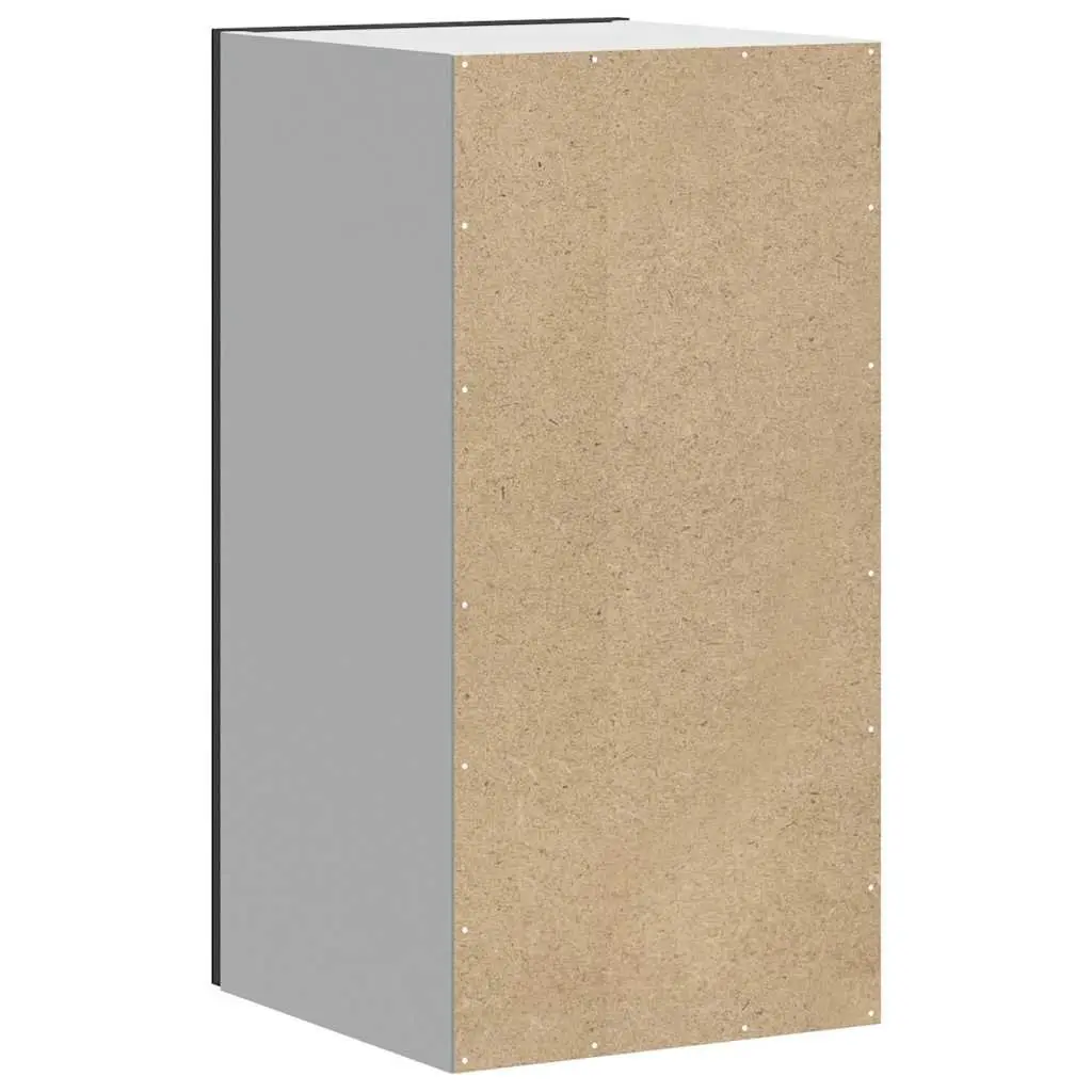 Kitchen Cabinet Black Wall-mounted Engineered Wood Storage Unit