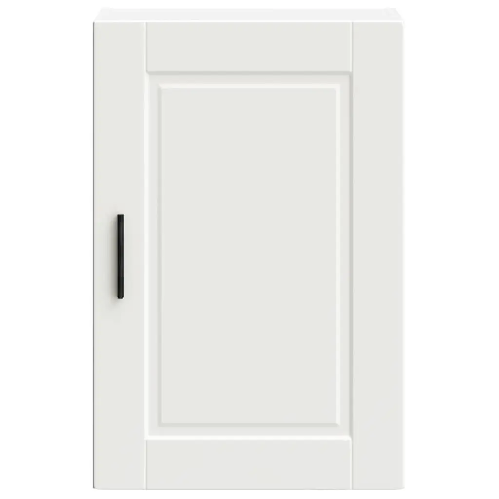 White Wall-Mounted Kitchen Cabinet Storage Cupboard Engineered Wood Organiser