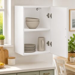 White Wall-Mounted Kitchen Cabinet