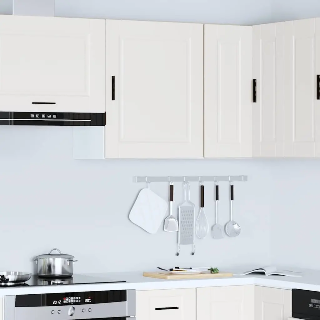 Kitchen Cabinet White Wall-mounted Engineered Wood Storage Cupboard