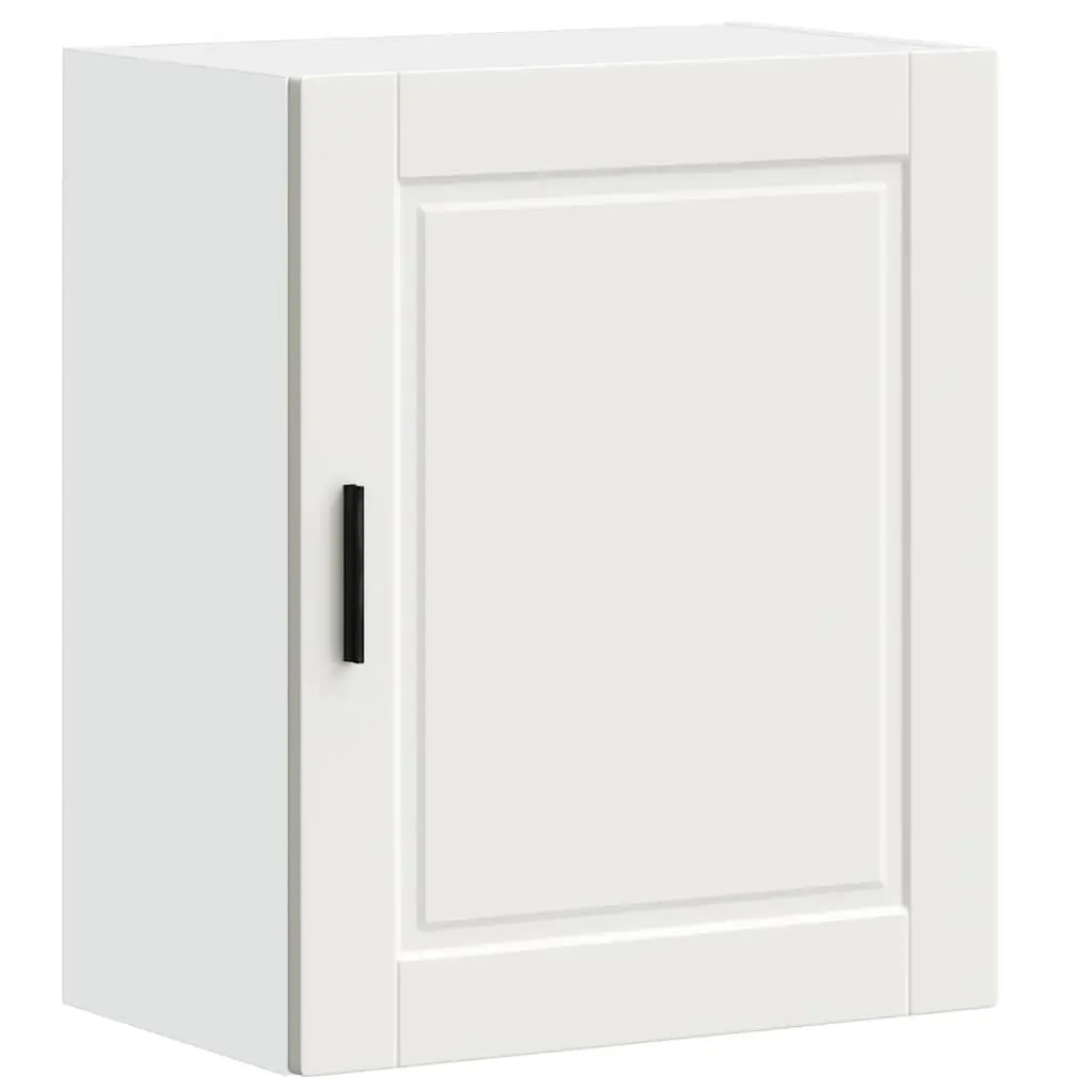 Kitchen Cabinets White 2 Piece Wall Mounted Engineered Wood Storage Cupboards