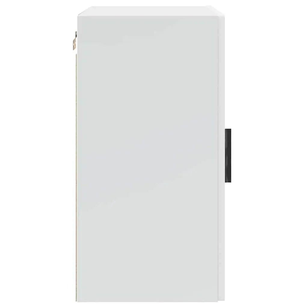 Kitchen Cabinets White 2 Piece Wall Mounted Engineered Wood Storage Cupboards