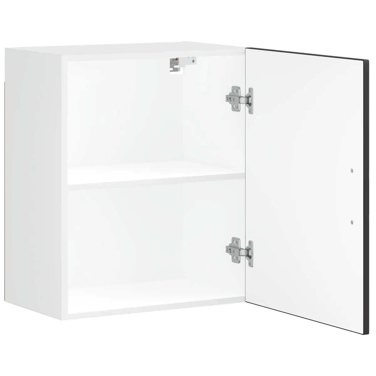 Kitchen Wall Cabinet Storage Cupboard with Door Mounted Engineered Wood White