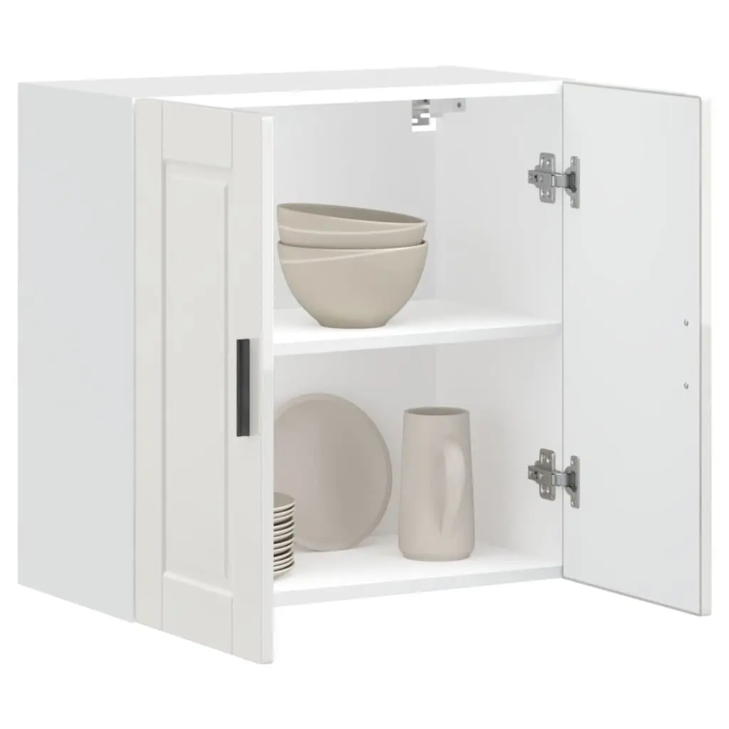 Kitchen Wall Cabinet White High Gloss Engineered Wood Storage Cupboard Door