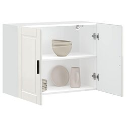 Compact White Wall Cabinet for Efficient Kitchen Storage