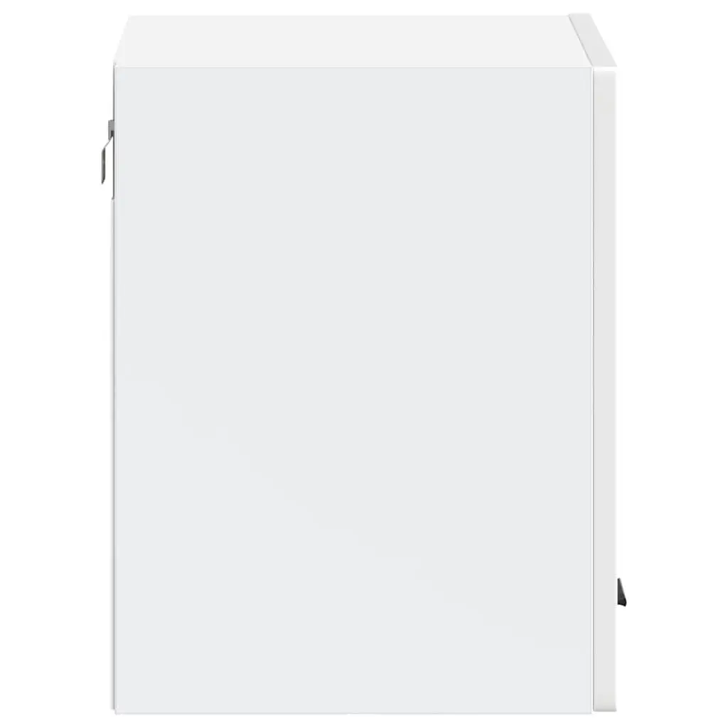 Kitchen Wall Cabinet White Engineered Wood Storage Organizer Wall-Mounted