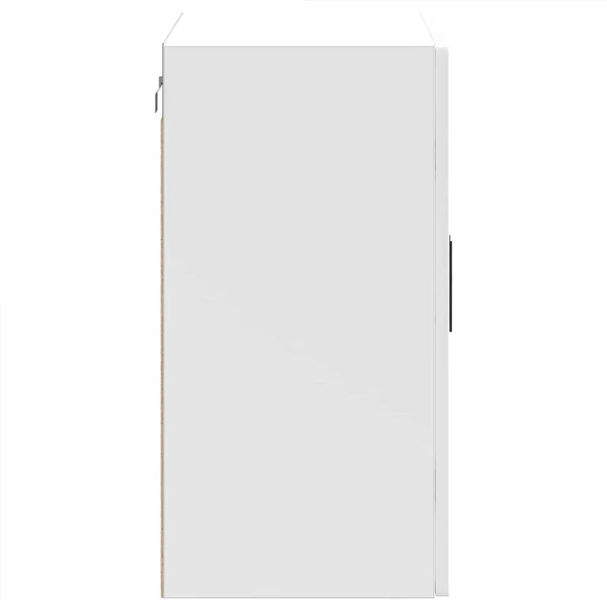 Kitchen Cabinet White High Gloss Wall-Mounted Glass Door Storage Cupboard