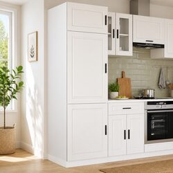 White Kitchen Cupboard Storage
