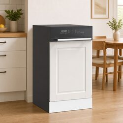 White Dishwasher Front Cover for Kitchen Cabinets