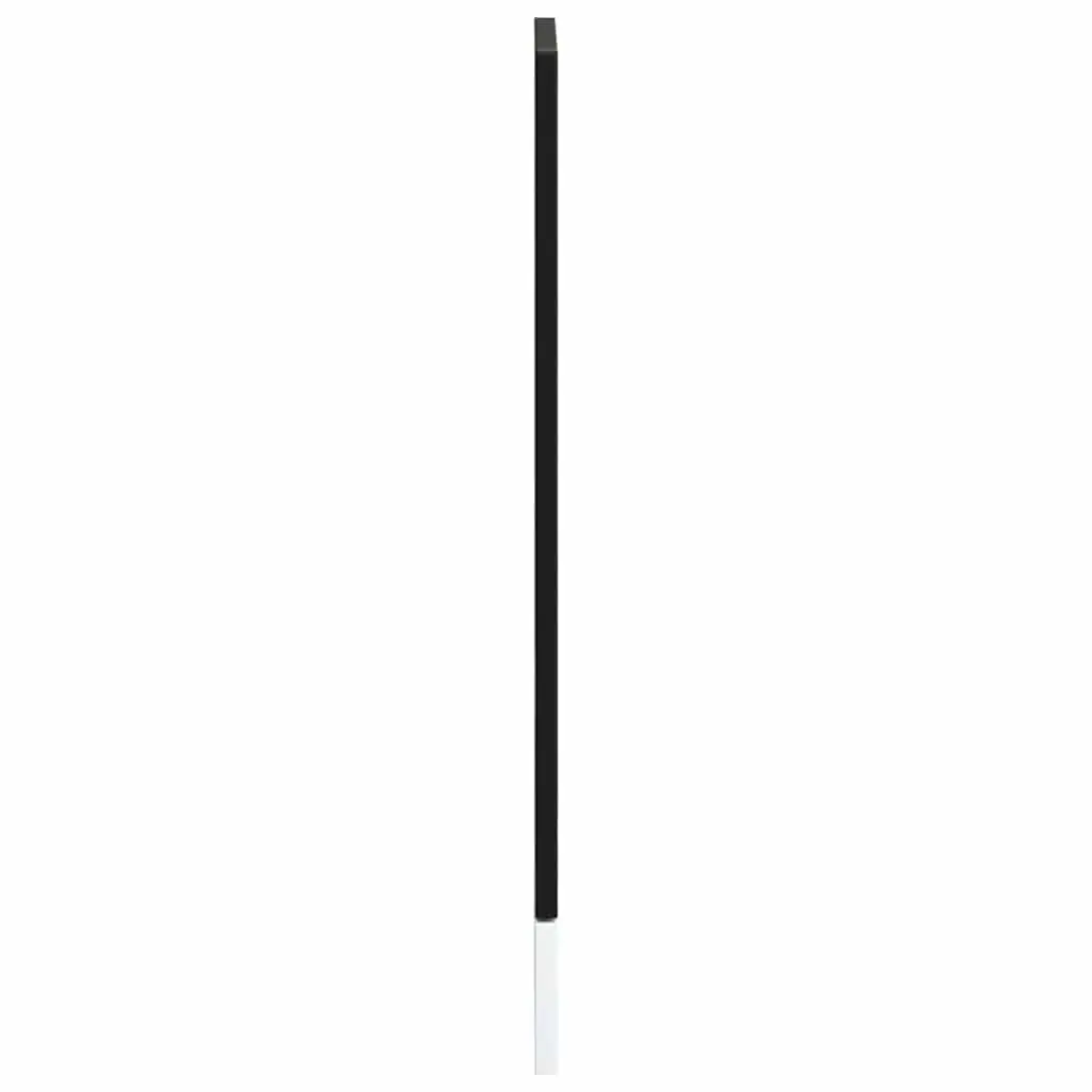 Dishwasher Panel Black Engineered Wood 45x57cm Smooth Surface Durable