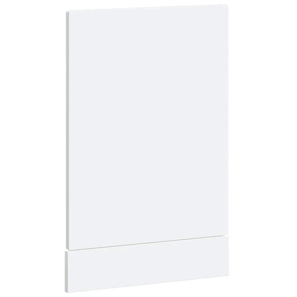 Dishwasher Panel White High Gloss Engineered Wood Front Cover