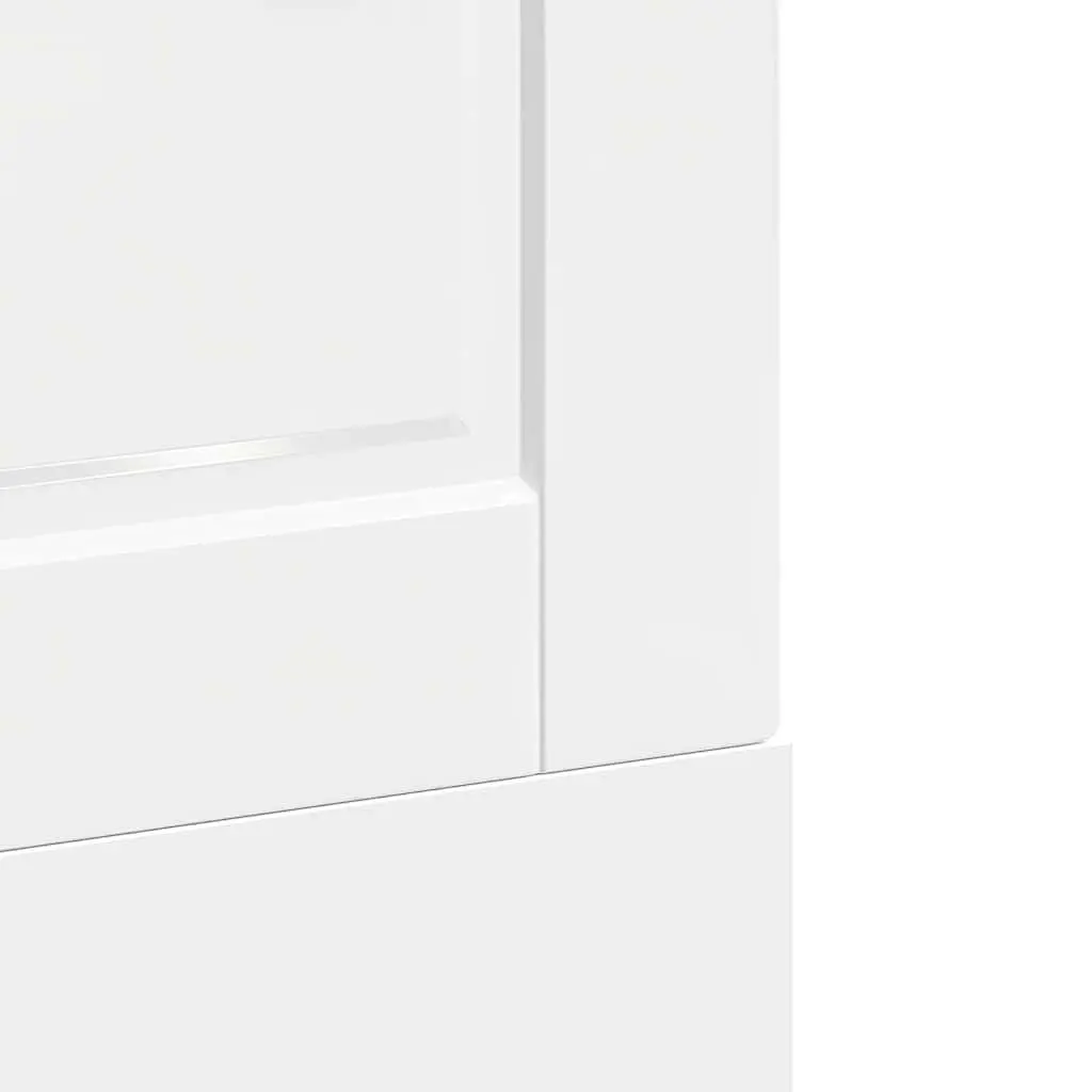 Dishwasher Panel White High Gloss Kitchen Cabinet Front Cover Engineered Wood