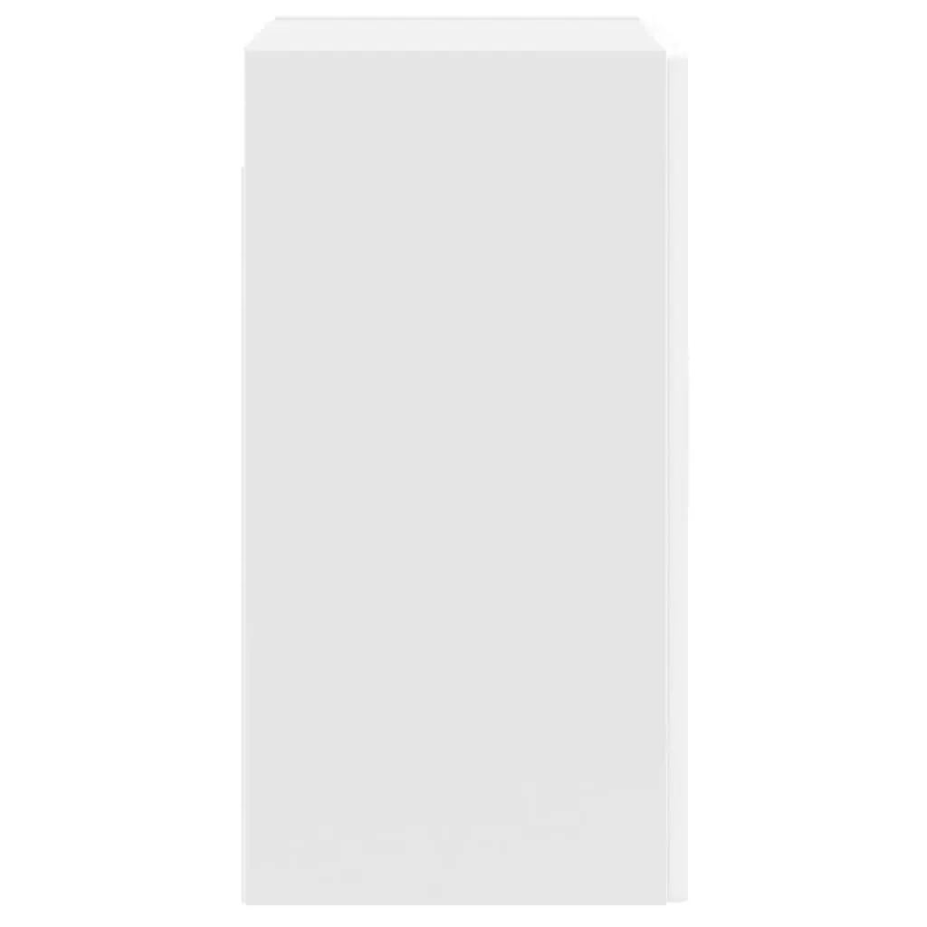 Kitchen Cabinet White Wall-Mounted Glass Door Storage Organiser