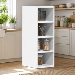 White Hanging Wall-Mounted Kitchen Cabinet Storage Engineered Wood 20x29.5x60cm