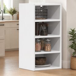 Hanging Kitchen Cabinet White Wall-Mounted Storage Engineered Wood 30x29.5x60cm