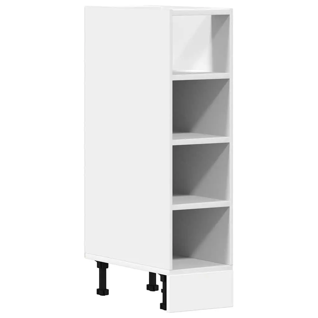 Kitchen Cabinet Adjustable Feet White 20x44.5x81.5cm Storage Cupboard Engineered Wood