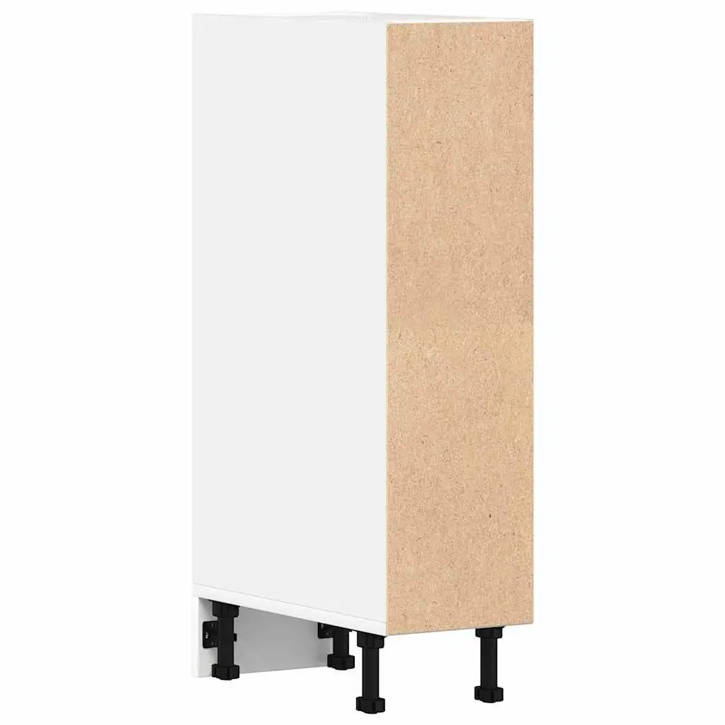 Kitchen Cabinet Adjustable Feet White 20x44.5x81.5cm Storage Cupboard Engineered Wood