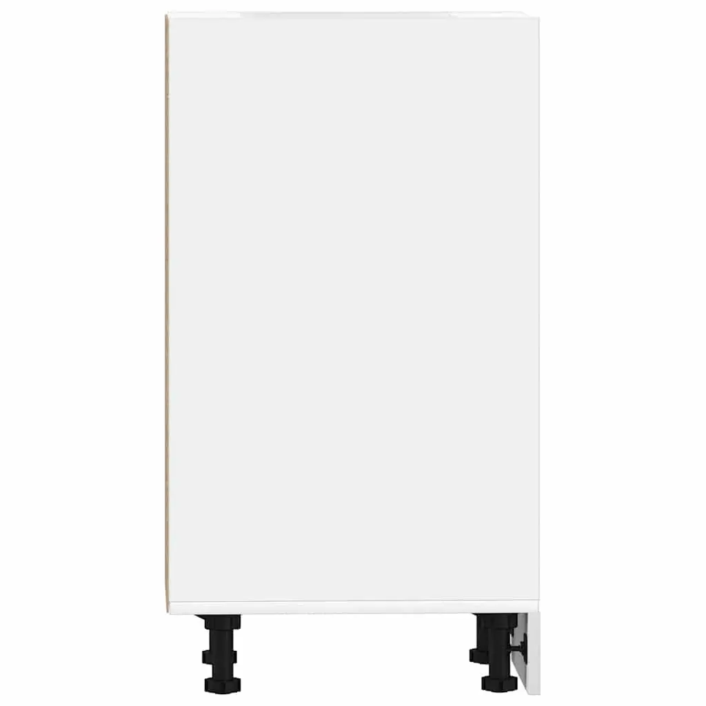 Bottom Kitchen Cabinet White 30x44.5x81.5cm Engineered Wood Storage Cupboard