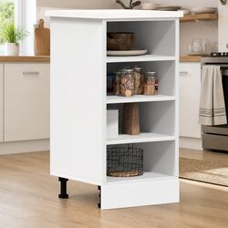 White Storage Cabinet for Kitchen Essentials